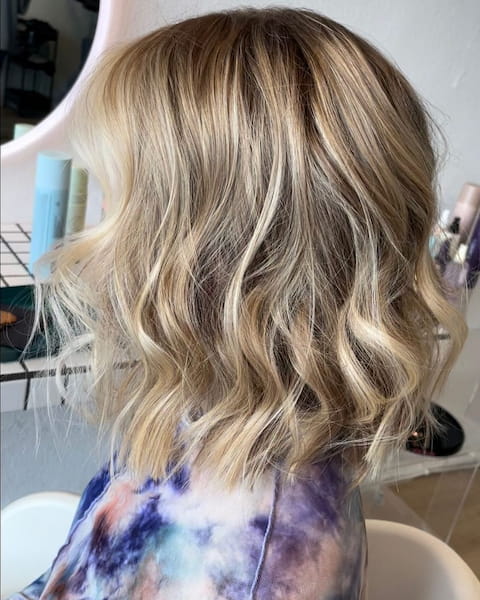 Medium hair length when booking color jobs